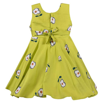 Girls cotton Floral Printed Summer Dress