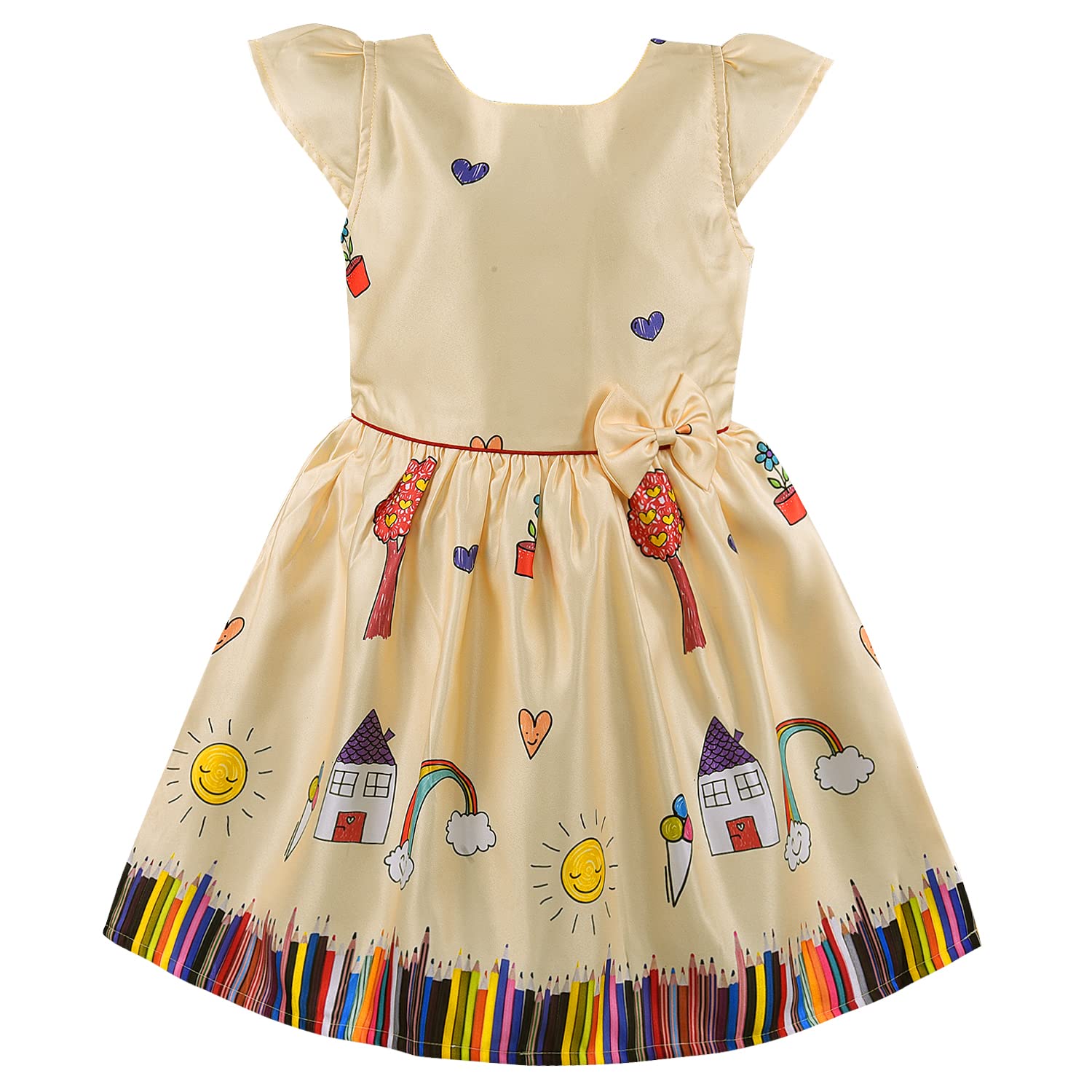 Baby Girls Casual Wear Frock Dress at Wholesale Price