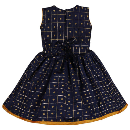 Girls Frock Dress for Kids-(fe3117nbchks)