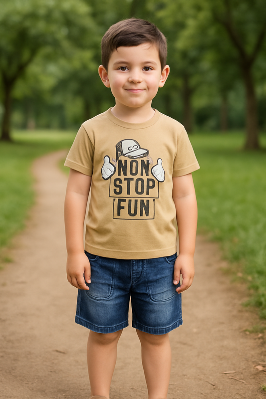 Baby Boys Casual Printed T-shirt and Shorts Clothing Set