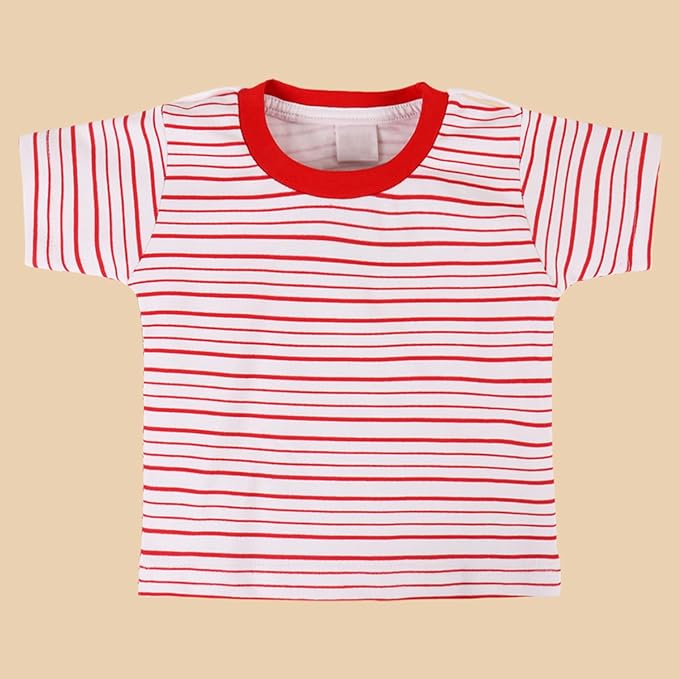 Boys Striped Printed Cotton Dungaree Set bt666