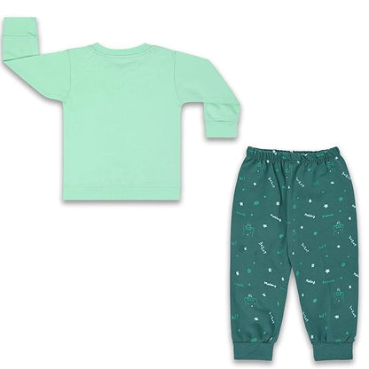 Unisex Printed Top and Bottom Pyjamas Night Dress btef716