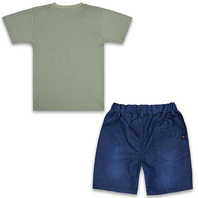 Boys Typography Printed Cotton Clothing Set bt652