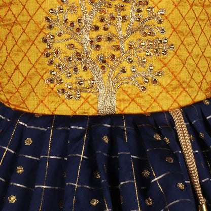 Girls Frock Dress for Kids-(fe3117nbchks)