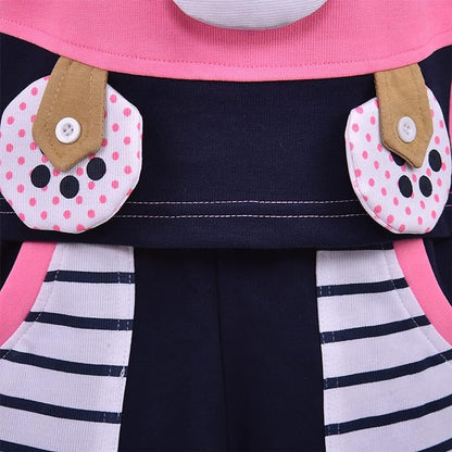 Boys Graphic Printed Striped Clothing set bt41bpk