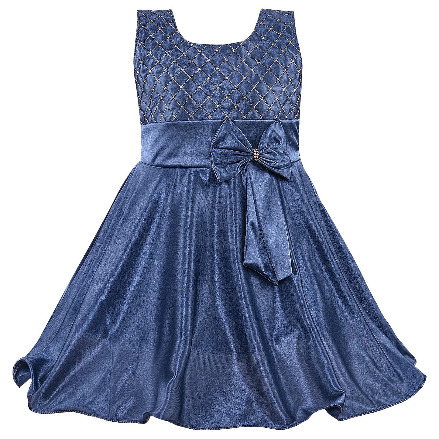 Girls Frock Dress With Tie Up