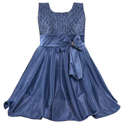 Girls Frock Dress With Tie Up