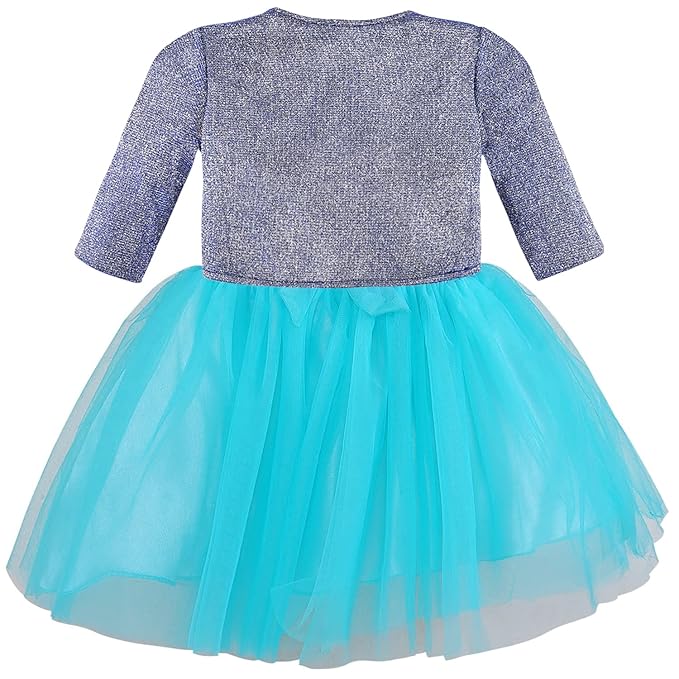 baby girls partywear frocks dress for girls fe3132bluJKTBLUL