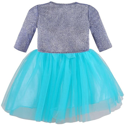 baby girls partywear frocks dress for girls fe3132bluJKTBLUL