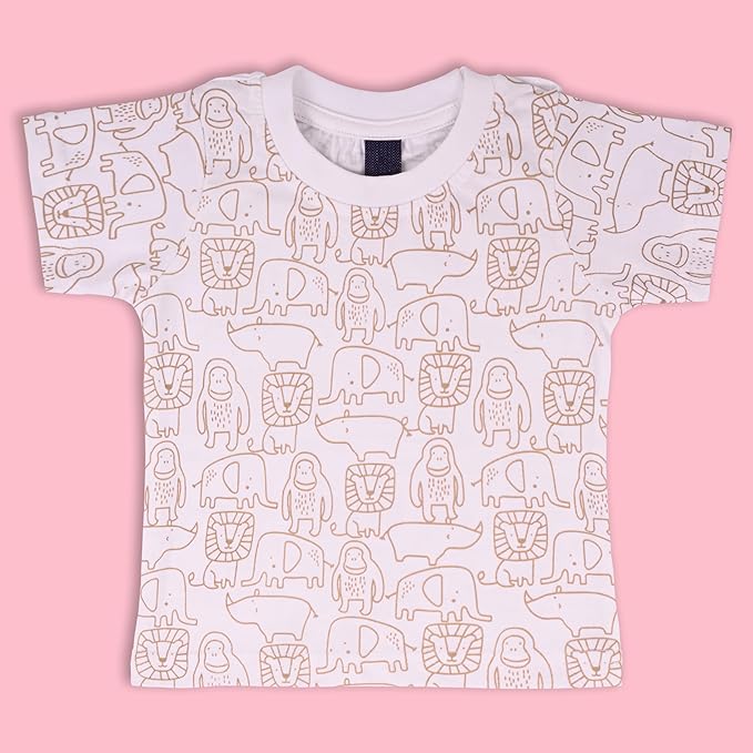 Boys Conversational Printed Cotton Dungaree Set bt687