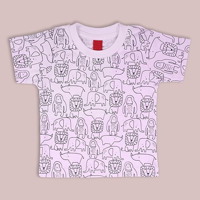 Boys Conversational Printed Cotton Dungaree Set bt687