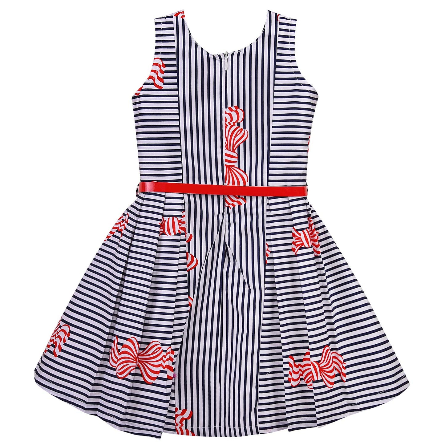 Baby Girls Cotton Frock Dress for Girls-bxa260rd -  Party Wear - frocks Party Wear - baby dress
