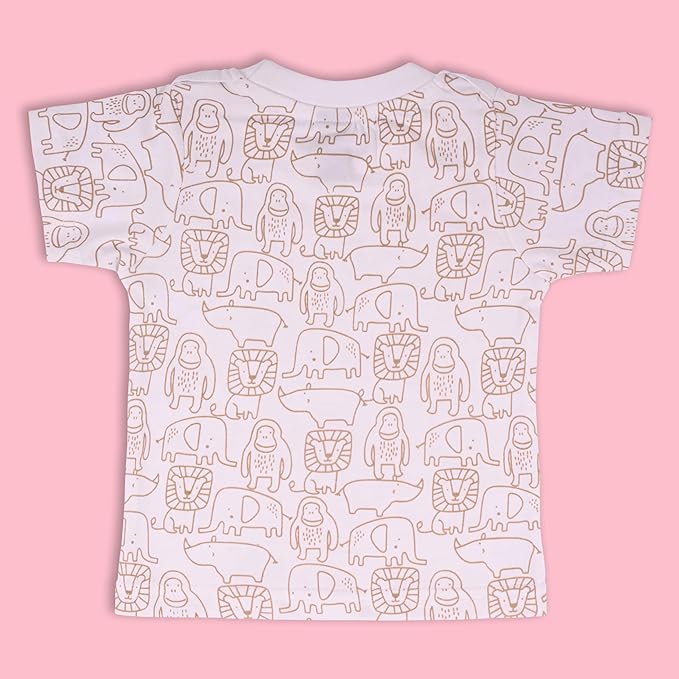 Boys Conversational Printed Cotton Dungaree Set bt687