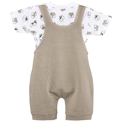 Boys  Summer Printed Dungaree Set