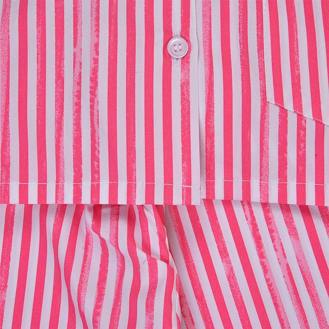 Unisex Printed Top and Bottom Pyjamas Night Dress nd50pnk