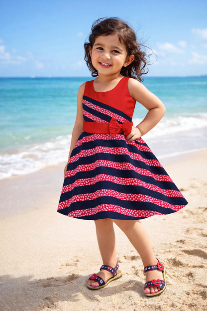 Baby Girls Midi/Knee Length Casual Dress ctn433pnk