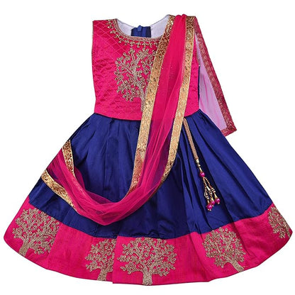 Girls Embroidered Ethnic Half saree dress Fe3133
