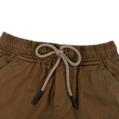 Boys Cotton Denim Cargo Shorts with Drawstring Waist - Wish Karo - photo 8