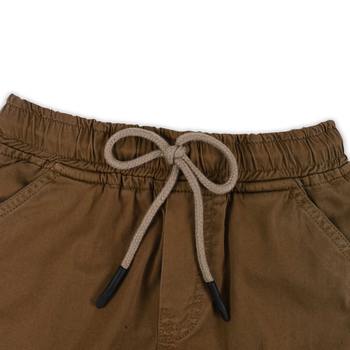 Boys Cotton Denim Cargo Shorts with Drawstring Waist - Wish Karo - photo 8