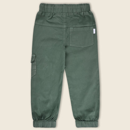 Boys Cargo Cotton Elastic Trouser