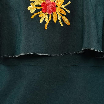 Girls Embroidered A-line Strap Neck dress - Wish Karo - photo 4