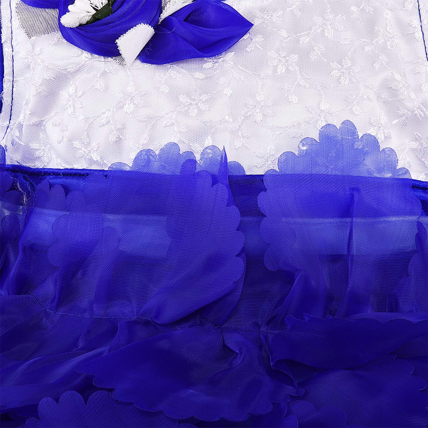 Baby Girls Frock Dress-fe2753blu -  Party Wear - frocks Party Wear - baby dress