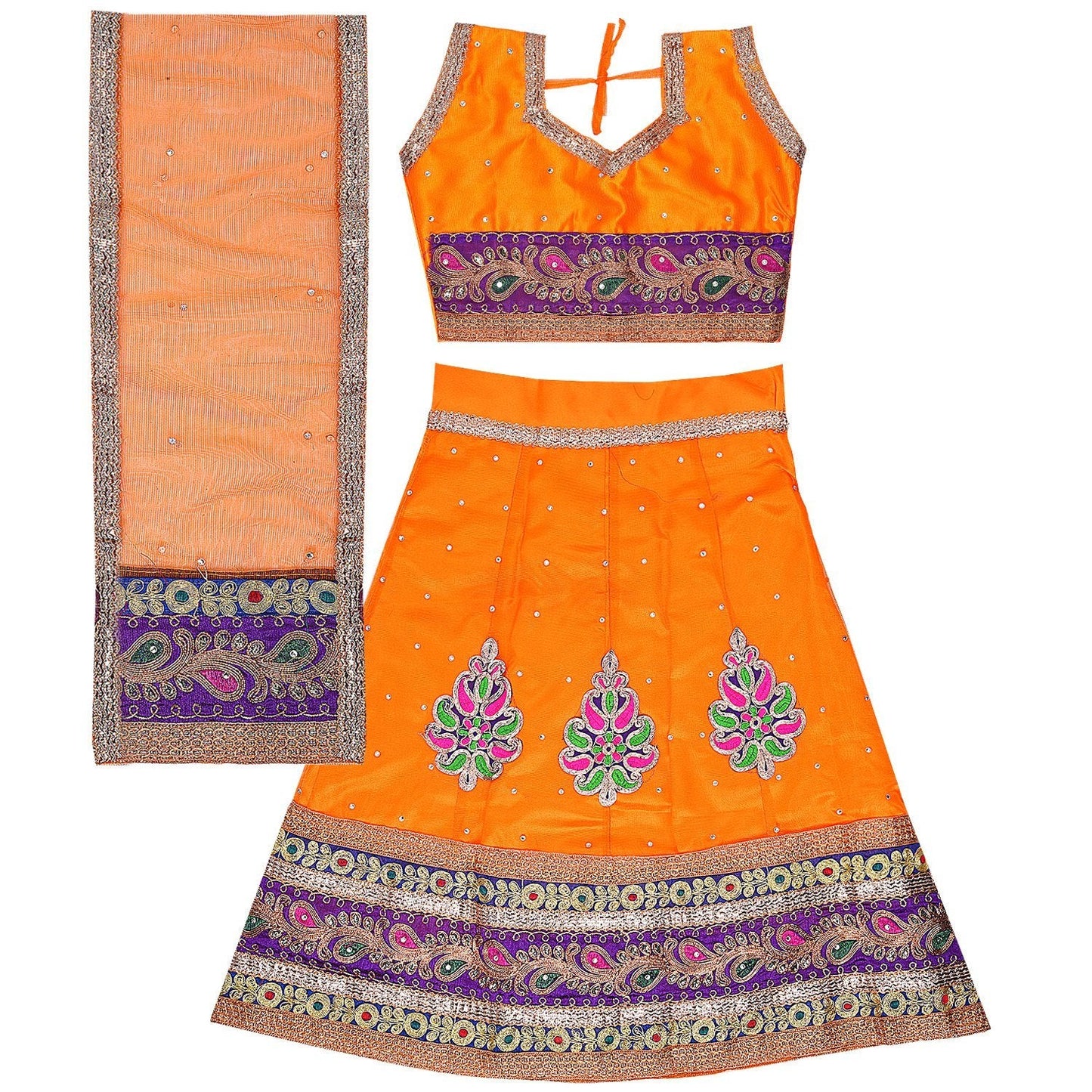 Girl's Leghnga Choli GC 127y -   Dresses