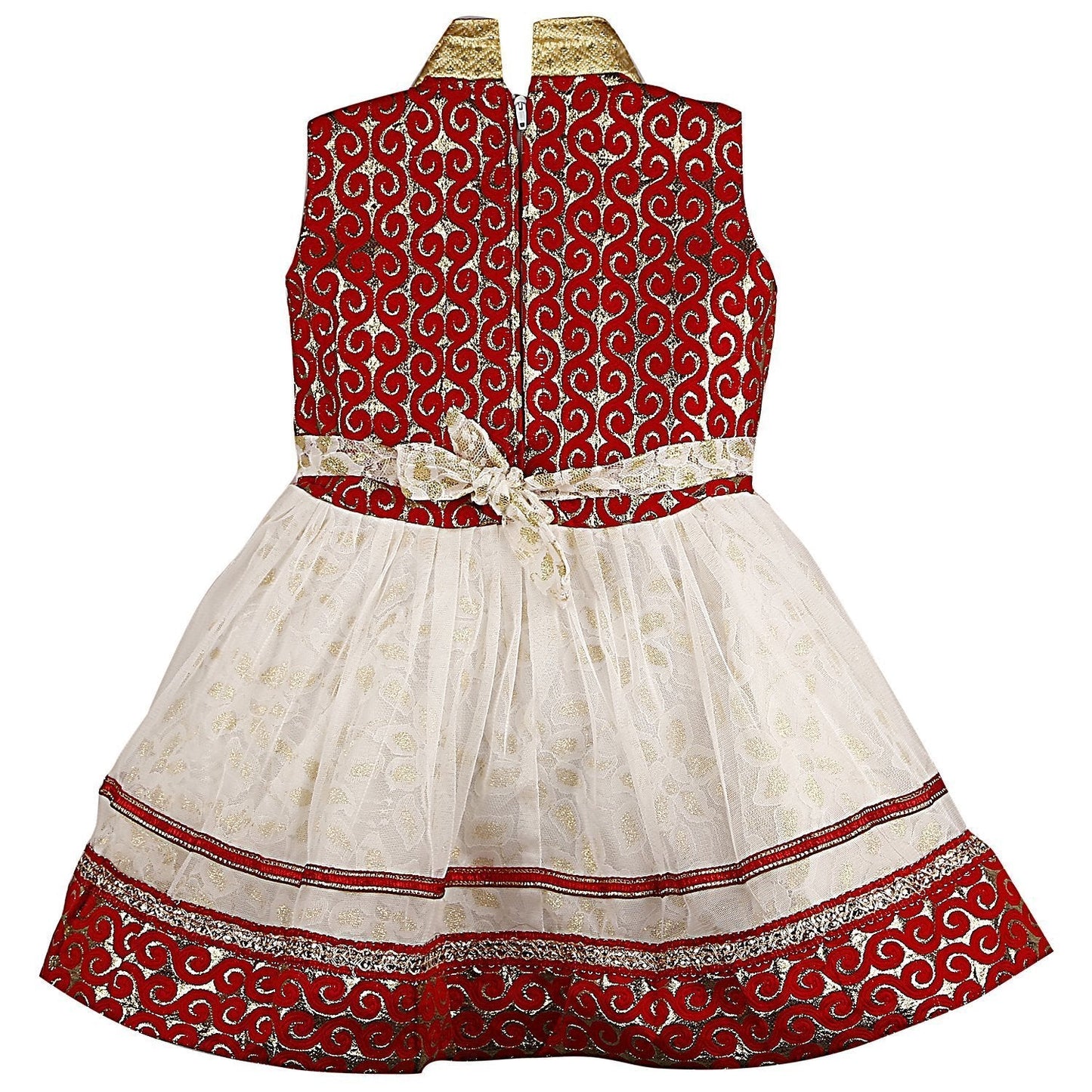 Baby Girls Party Wear Frock Dress Fr806rnw -   Dresses