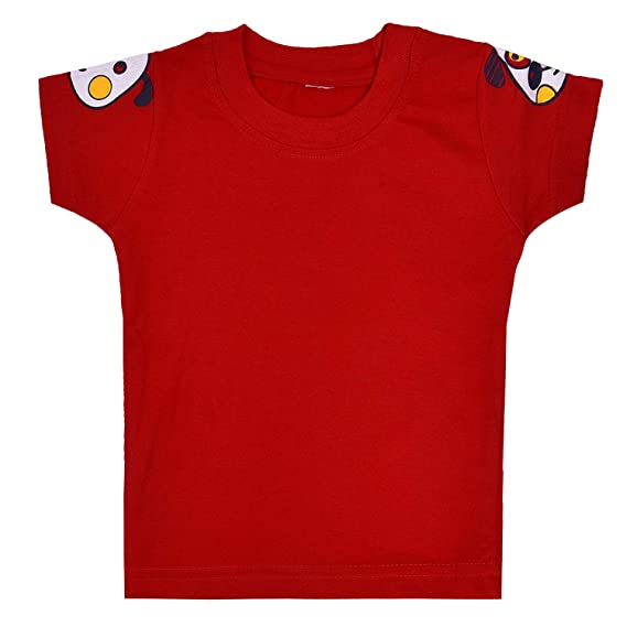 Unisex Cotton Animal Print T-Shirt and Short Set for Baby Boys - Baby Girls(Bt11rd)