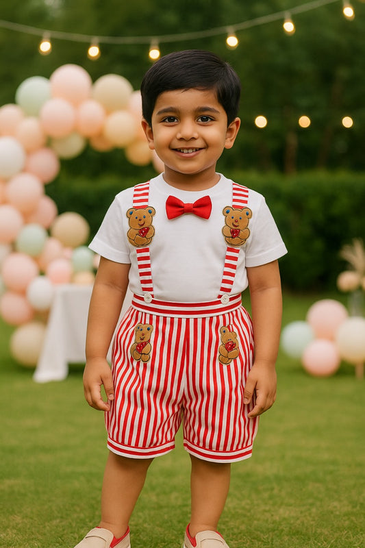 Baby Boys Dungaree Set Bt09w