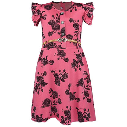 Girls Casual Western Dress - Japan Satin - (CSL233pnk)