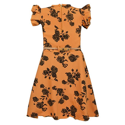 Girls Casual Western Dress - Japan Satin - (CSL233ynw)