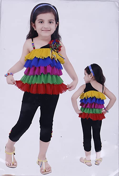 Casual wear top and Capri set-(CSL63)