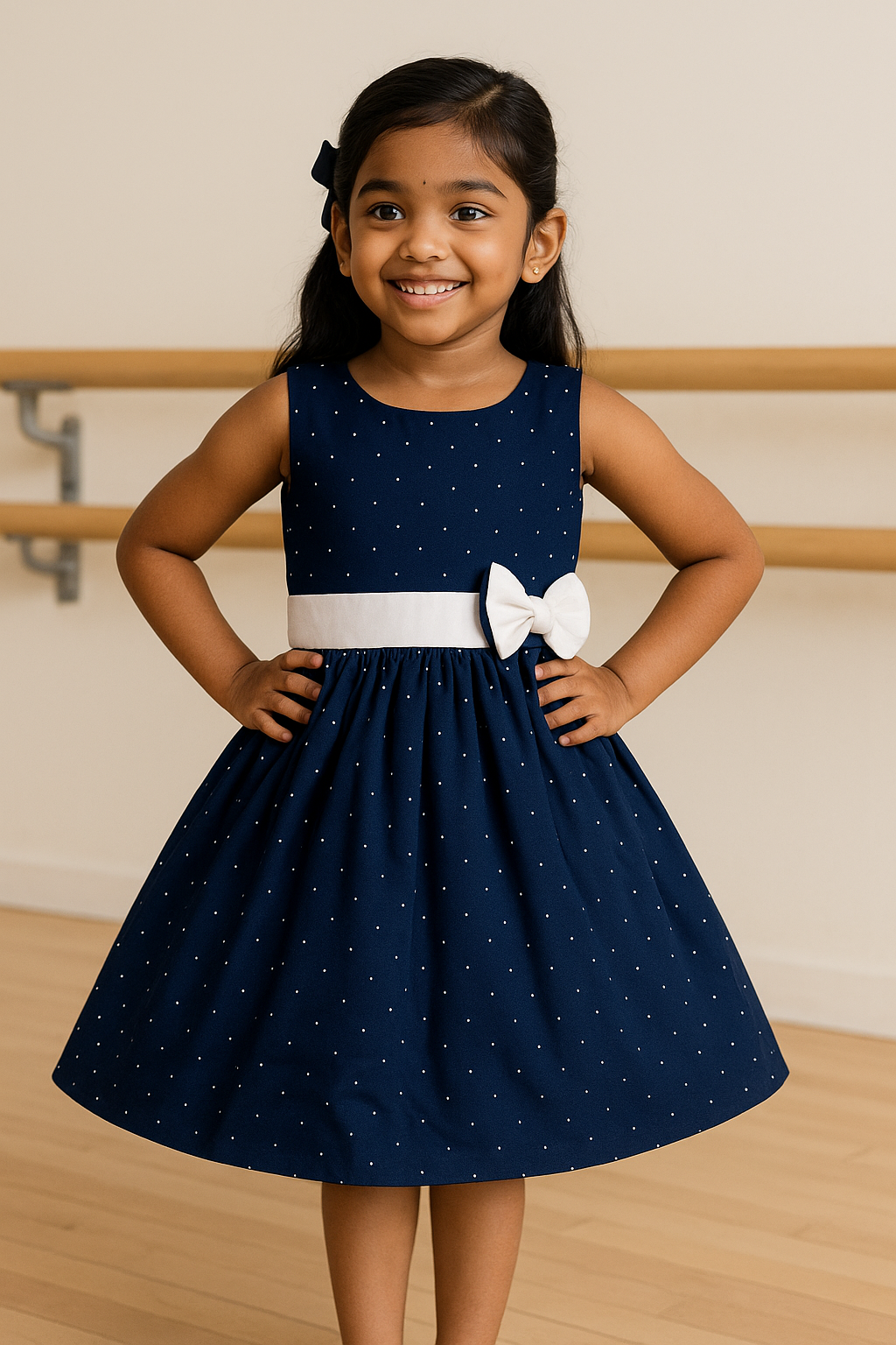Girls Midi Knee Length Casual Dress ctn649nb
