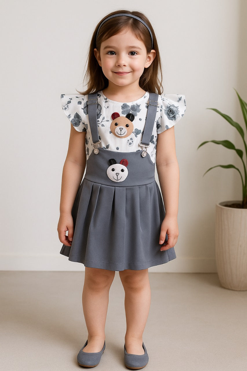 Baby Girls Casual Top and Dungaree Dress For Girls - Wish Karo - photo 2