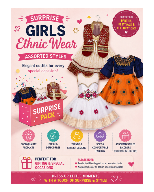 Girls Ethnic Wear – Surplus Donation Pack | Assorted Styles