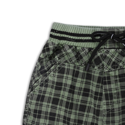 Short For Boys Casual Checkered Cotton Blend js68