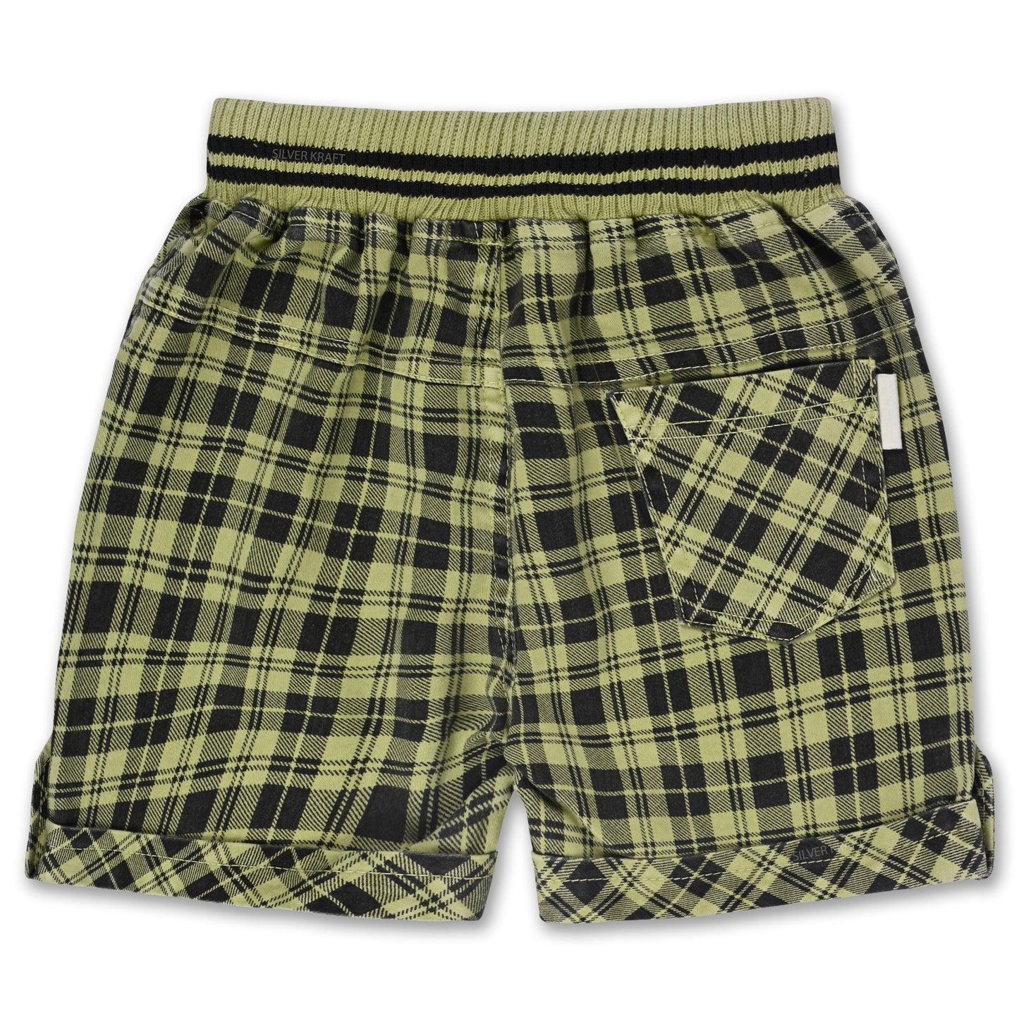 Short For Boys Casual Checkered Cotton Blend js68
