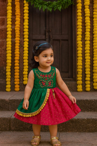 Girls Wedding Frock Dress for Kids-(fe2920)