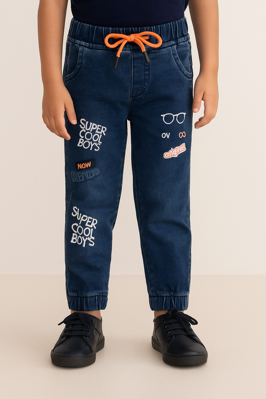 Boys Printed Mid-Rise Jeans js550rg
