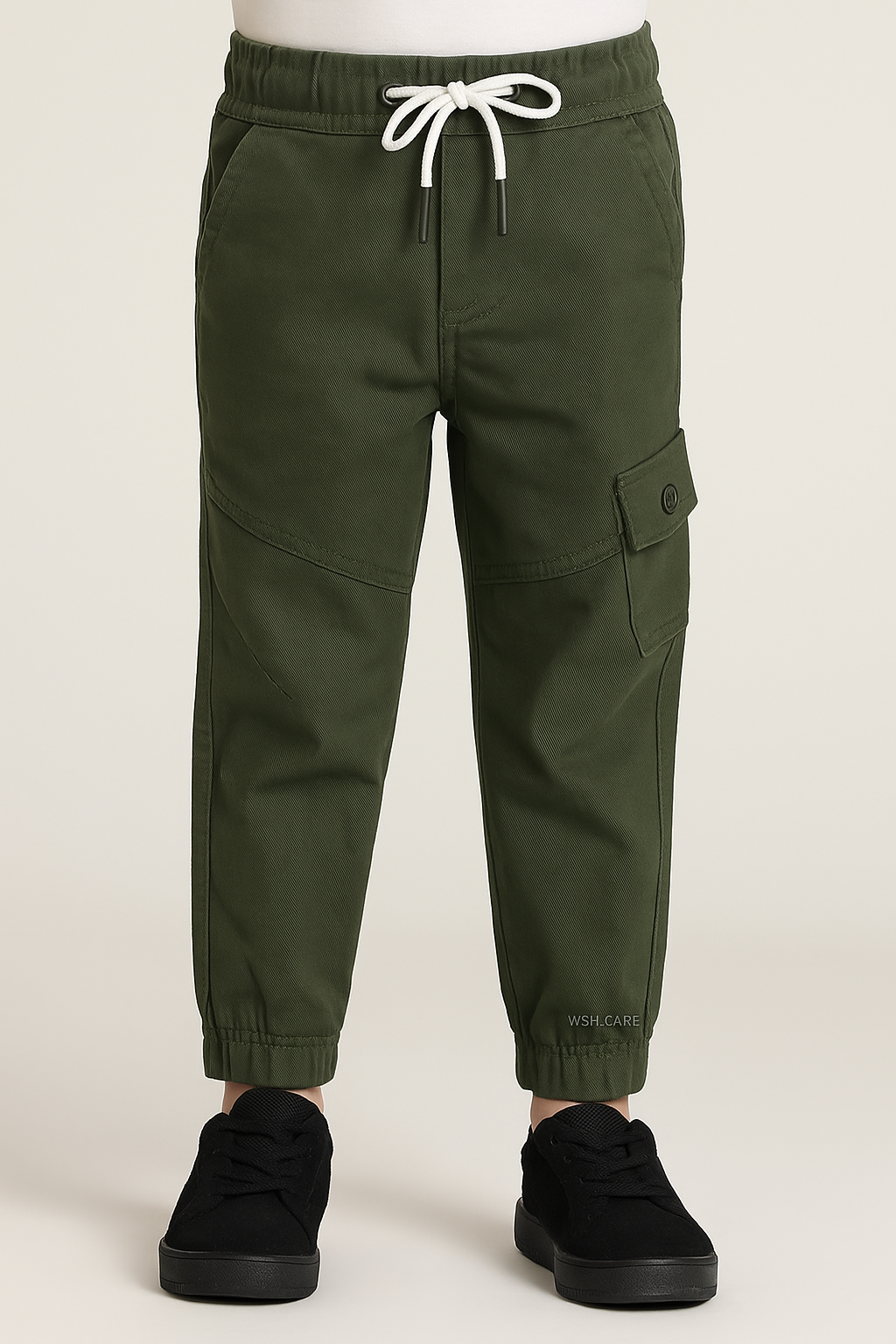 Boys Cargo Cotton Elastic Trouser