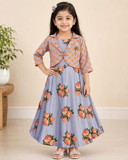 Girls Maxi/Full Length Casual Dress LF174y