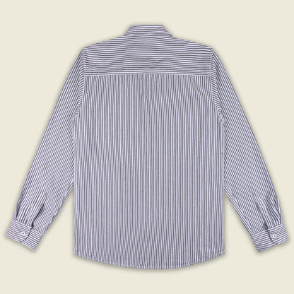 Men’s Cotton Blend Striped Shirt with Full Sleeves