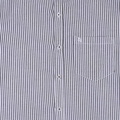 Men’s Cotton Blend Striped Shirt with Full Sleeves