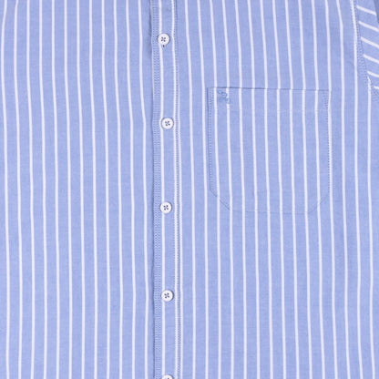 Men’s Cotton Blend Striped Shirt with Full Sleeves