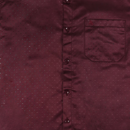 Men’s Printed Cotton Blend Shirt with Full Sleeves
