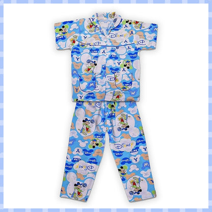 Unisex Printed Top and Bottom Pyjamas Night Dress