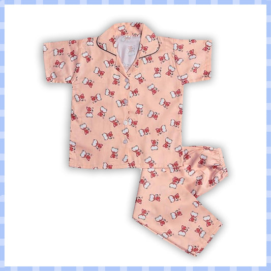 Unisex Printed Top and Bottom Pyjamas Night Dress - Wish Karo - photo 1