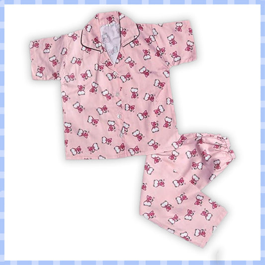 Unisex Printed Top and Bottom Pyjamas Night Dress - Wish Karo - photo 1