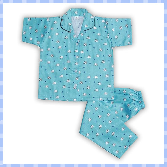 Unisex Printed Top and Bottom Pyjamas Night Dress - Wish Karo - photo 1